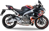 Complete Exhaust System Without Catalytic Converter And Without Sound Certification Ghost Stainless Steel - Gpr Compatible With Aprilia Rs 457 (2024-2025)