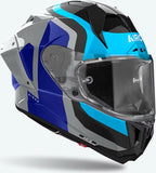Full-Face Motorcycle Helmet Airoh Gp800 - Gp8C19 Hpc Carbon Blue Red Glossy Competition Size M