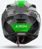Full-Face Motorcycle Helmet Airoh Gp800 - Gp8C33 Hpc Carbon Fluorescent Green Gloss Competition Size Xs