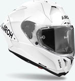 Full-Face Motorcycle Helmet Airoh Gp800 - Gp8F14 Hpc Carbon Gloss White Color Size Xs