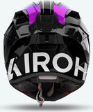 Full-Face Motorcycle Helmet Airoh Gp800 - Gp8Mu18 Hpc Carbon Gloss Blue Must Size L