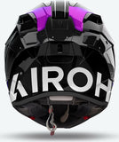 Full-Face Motorcycle Helmet Airoh Gp800 - Gp8Mu18 Hpc Carbon Gloss Blue Must Size S