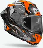 Full-Face Motorcycle Helmet Airoh Gp800 - Gp8Mu32 Hpc Carbon Gloss Orange Must Size S