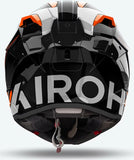 Full-Face Motorcycle Helmet Airoh Gp800 - Gp8Mu32 Hpc Carbon Gloss Orange Must Size M