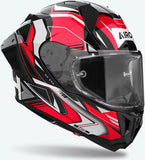 Full-Face Motorcycle Helmet Airoh Gp800 - Gp8Mu55 Hpc Carbon Gloss Red Must Size L