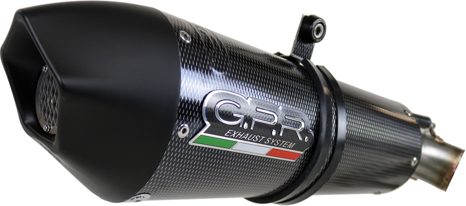 Exhaust Tip With Noise Certification Gp Evo4 Carbon Look - Gpr Compatible With Zontes 350 T1 (2022-2023)