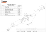 Catalytic Exhaust Tip With Sound Certification Gp Steel Black - Mivv Compatible With Honda Cbr 600 Fs (2001-2003)