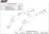 Dual Non-Catalytic Exhaust System With Sound Certification Oval Stainless Steel - Mivv Compatible With Honda Hornet 900 (2002-2006)