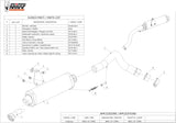Catalytic Exhaust Tip With Sound Certification Oval Stainless Steel - Mivv Compatible With Honda Hornet 600 (2003-2006)