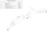 Catalytic Exhaust Tip With Sound Certification X-Cone Stainless Steel - Mivv Compatible With Honda Hornet 600 (2003-2006)