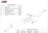 Non-Catalytic Exhaust Tip With Sound Certification Oval Stainless Steel - Mivv Compatible With Honda Cbf 600 (2004-2010)