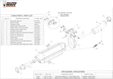 Exhaust Tip With Noise Certification Suono Steel Black Carbon - Mivv Compatible With Honda Hornet 600 (2007-2013)