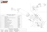 Non-Catalytic Exhaust Tip With Sound Certification Gp Steel Black - Mivv Compatible With Honda Cbr 1000 Rr (2008-2013)