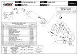 Exhaust Tip With Noise Certification Gp Steel Black - Mivv Compatible With Honda Cbr 1000 Rr (2008-2013)