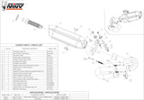 Non-Catalytic Exhaust Tip With Sound Certification Suono Stainless Steel Carbon - Mivv Compatible With Honda Cbr 1000 Rr (2008-2013)