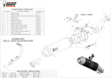 Exhaust Tip With Noise Certification Gp Carbon - Mivv Compatible With Honda Cb 500 X (2013-2015)