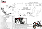 Complete Non-Catalytic Exhaust System With Sound Certification Gppro Steel Black - Mivv Compatible With Honda Cb 650 F (2014-2018)