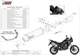 Complete Non-Catalytic Exhaust System With Sound Certification Speed Edge Steel Black Carbon - Mivv Compatible With Honda Crf 1000 L Africa Twin (2016-2019)