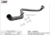 Non-Catalytic Connector Pipe - Mivv Compatible With Honda X-Adv 750 (2017-2024)