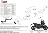 Exhaust Tip With Noise Certification Gppro Steel Black - Mivv Compatible With Honda X-Adv 750 (2017-2024)