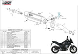 Exhaust Tip With Noise Certification Suono Steel Black Carbon - Mivv Compatible With Honda Cb 500 X (2017-2022)