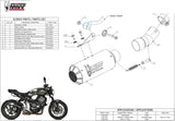 Exhaust Tip With Noise Certification Mk3 Steel Black - Mivv Compatible With Honda Cb 1000 R (2018-2024)