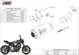 Exhaust Tip With Noise Certification Mk3 Steel Black - Mivv Compatible With Honda Cb 1000 R (2018-2024)