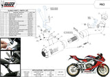 Uncatalysed Exhaust System Without Sound Certification Mk3 Carbon - Mivv Compatible With Honda Cbr 1000 Rr (2017-2019)