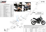 Complete Non-Catalytic Exhaust System With Sound Certification Gppro Carbon - Mivv Compatible With Honda Cb 125 R (2018-2020)