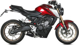 Complete Exhaust System Without Catalytic Converter And Without Sound Certification Mk3 Steel Black - Mivv Compatible With Honda Cb 125 R (2021-2024)