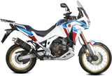 Exhaust Tip With Noise Certification Dakar Steel Black - Mivv Compatible With Honda Crf 1100 L Africa Twin (2020-2023)