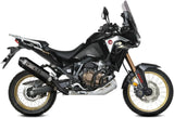 Exhaust Tip With Noise Certification Speed Edge Steel Black Carbon - Mivv Compatible With Honda Crf 1100 L Africa Twin (2020-2023)