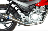 Complete Exhaust System With Sound Certification Conical Stainless Steel - Termignoni Compatible With Honda Cbf 125 (2009-2011)