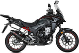 Complete Non-Catalytic Exhaust System With Sound Certification Oval Carbon Carbon - Mivv Compatible With Honda Cb 500 X (2021-2024)