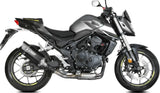 Complete Non-Catalytic Exhaust System With Sound Certification Sr-1 Steel Black - Mivv Compatible With Honda Cb 750 Hornet (2023-2024)