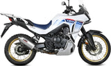 Complete Non-Catalytic Exhaust System With Sound Certification Oval Stainless Steel - Mivv Compatible With Honda Xl 750 Transalp (2023-2024)