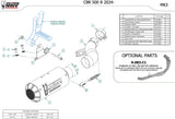 Uncatalysed Exhaust System Without Sound Certification Mk3 - Mivv Compatible With Honda Cbr 500 R (2024)