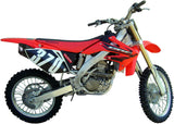 Exhaust Tip With Noise Certification Furore Aluminium Black - Gpr Compatible With Honda Crf 450 R - E (2004-2005)
