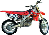 Dual Exhaust System With Sound Certification Albus Ceramic White Aluminium - Gpr Compatible With Honda Crf 250 R (2006-2009)