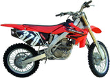 Dual Exhaust System With Sound Certification Furore Aluminium Black - Gpr Compatible With Honda Crf 250 R (2006-2009)