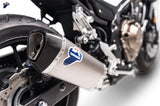 Exhaust Tip With Noise Certification Force Titanium Carbon Cap - Termignoni Compatible With Honda Cb 500 F - R - X (2017-2020)