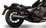 Exhaust Tip With Noise Certification Steel Black - Termignoni Compatible With Honda Rebel 500 (2018-2020)