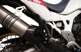 Exhaust Tip With Noise Certification Relevance Titanium - Termignoni Compatible With Honda Crf 1000 L Africa Twin (2018-2019)