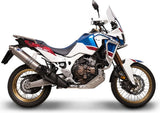 Exhaust Tip With Noise Certification Relevance Titanium - Termignoni Compatible With Honda Crf 1000 L Africa Twin (2018-2019)