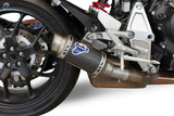 Exhaust Tip Without Sound Certification Gp Carbon - Termignoni Compatible With Honda Cb 1000 R (2018-2020)