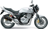 Exhaust Tip With Noise Certification Furore Aluminium Black - Gpr Compatible With Honda Cb 400 (2008-2016)