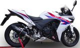 Exhaust Tip Without Sound Certification Furore Aluminium Black - Gpr Compatible With Honda Cbr 500 R (2012-2018)