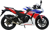 Exhaust Tip Without Sound Certification Furore Aluminium Black - Gpr Compatible With Honda Cbr 300 R (2014-2016)