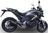 Exhaust Tip With Noise Certification Furore Aluminium Black - Gpr Compatible With Honda Nc 750 X - S Dct (2014-2015)