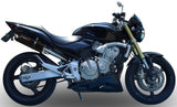 Exhaust Tip With Noise Certification Furore Aluminium Black - Gpr Compatible With Honda Hornet Cb 600 F (1998-2002)